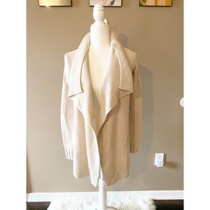 Vince Cream Knit Open Cardigan